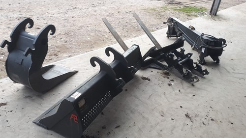 Palletvorken, banaanbak, verlenggiek met baggerbak