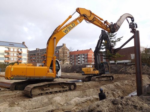 Hijsjib voor damwandtrilblok